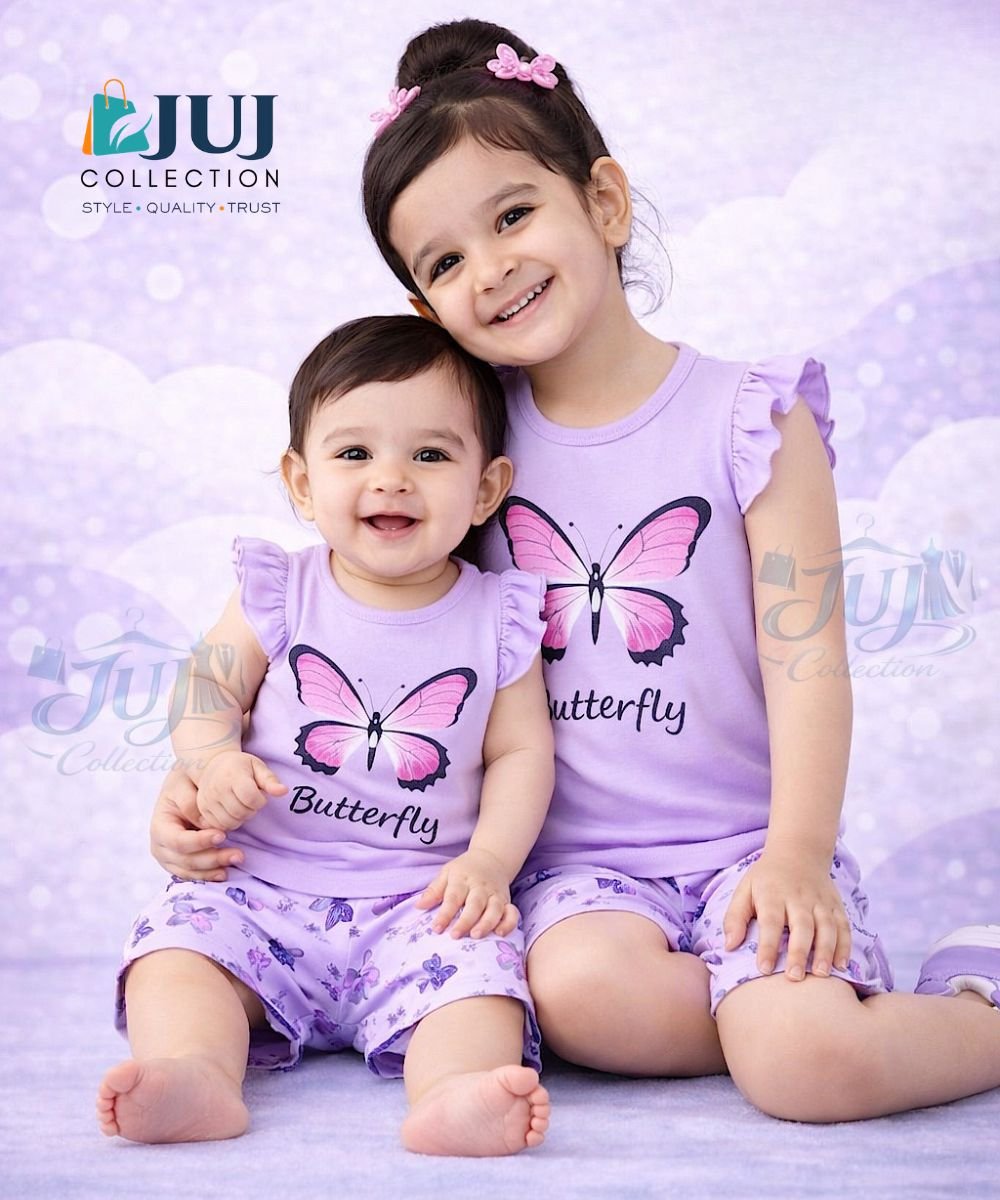 Baby Girl Cute Top & Shorts Co-Ord Set